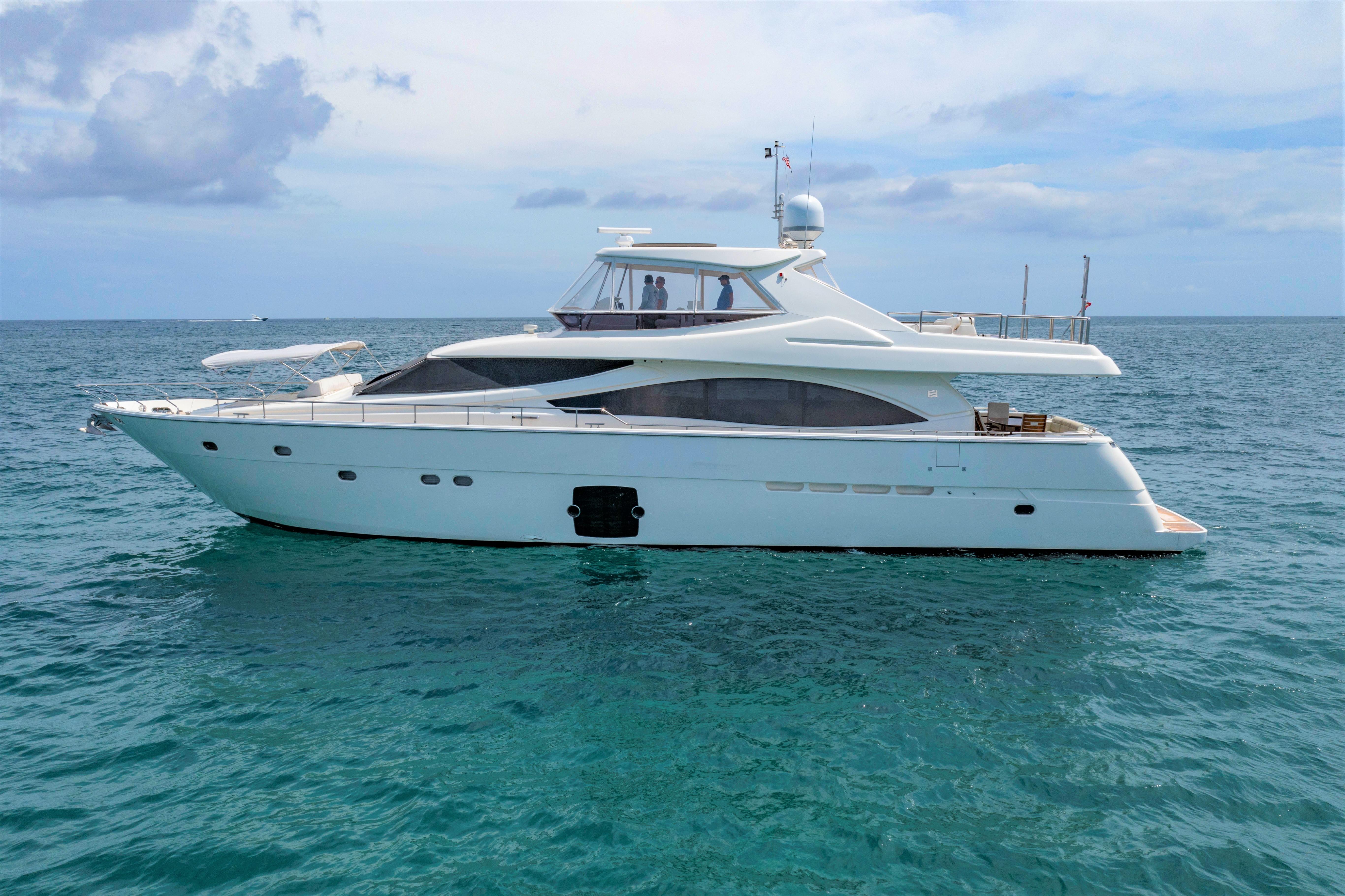 2010 Ferretti Yachts 83 830HT on the water