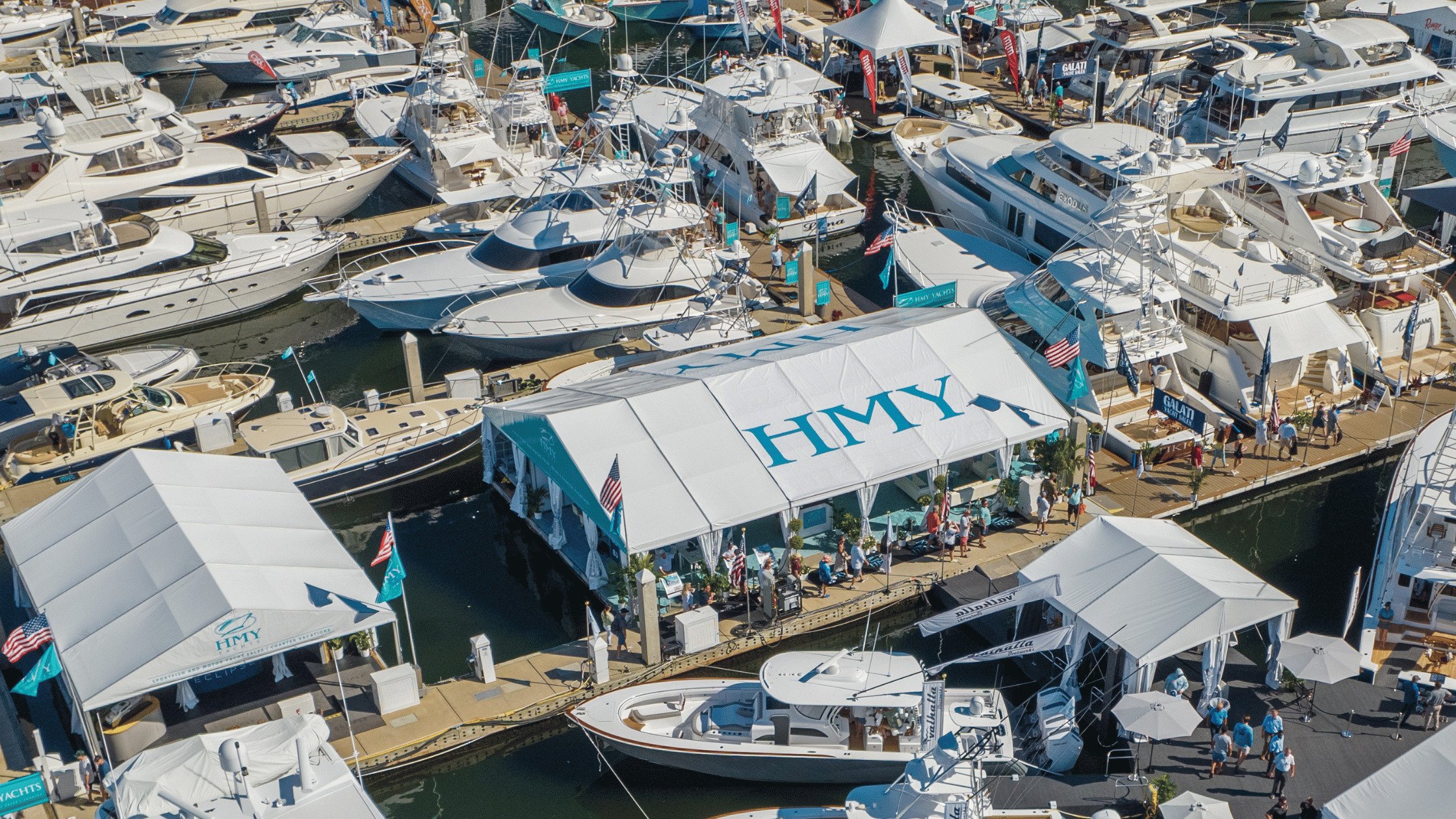 HMY Display at a Boat Show