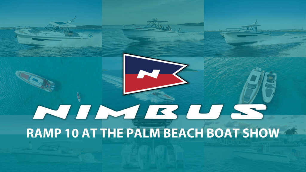 Nimbus at Palm Beach International Boat Show 2023 Cover Image with multiple photos of boats