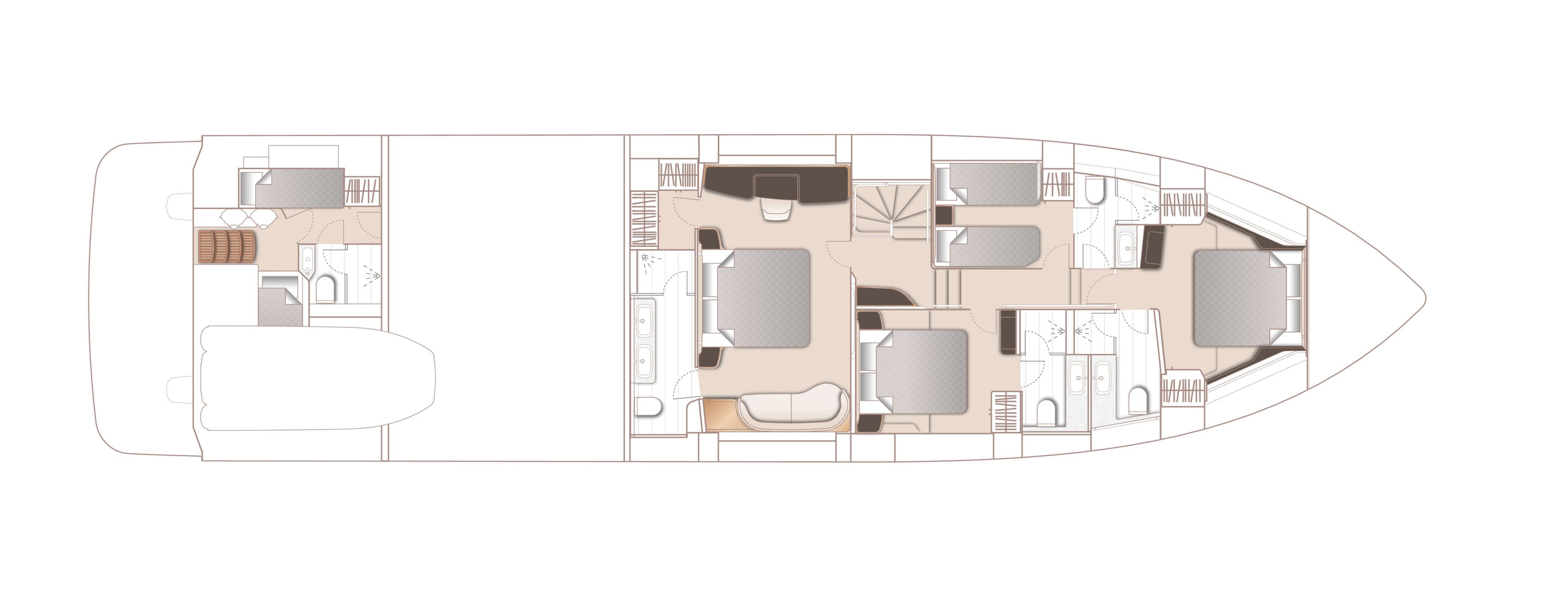 Princess S80 lower deck layout