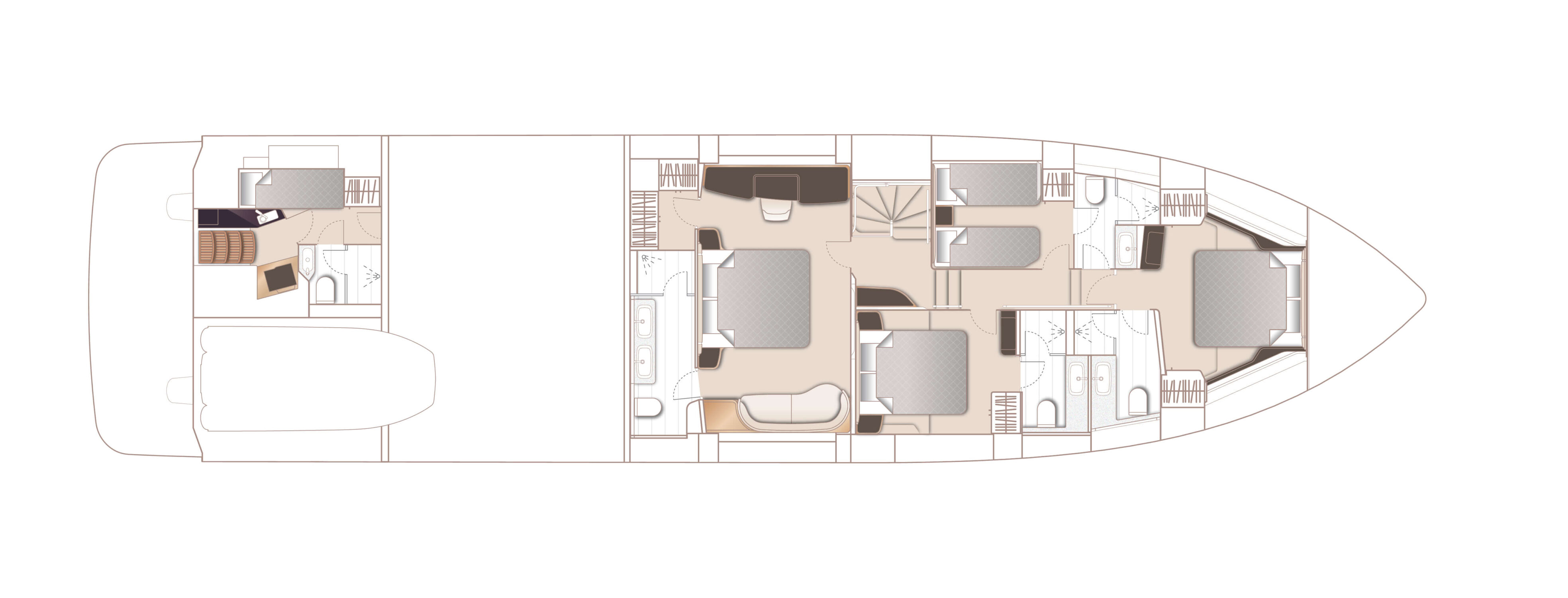 Princess S80 lower deck layout
