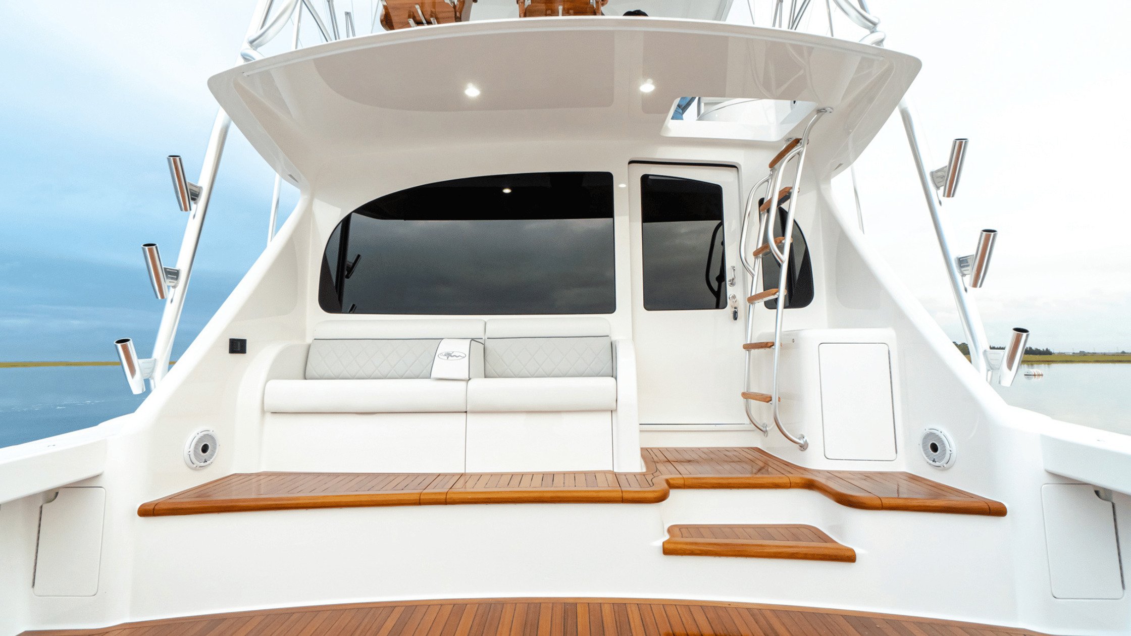 Cockpit of the Viking 54 Convertible