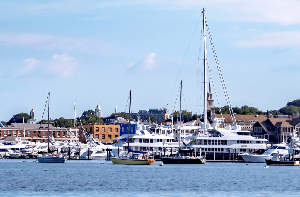 Boats at the Newport Rhode Island Marina