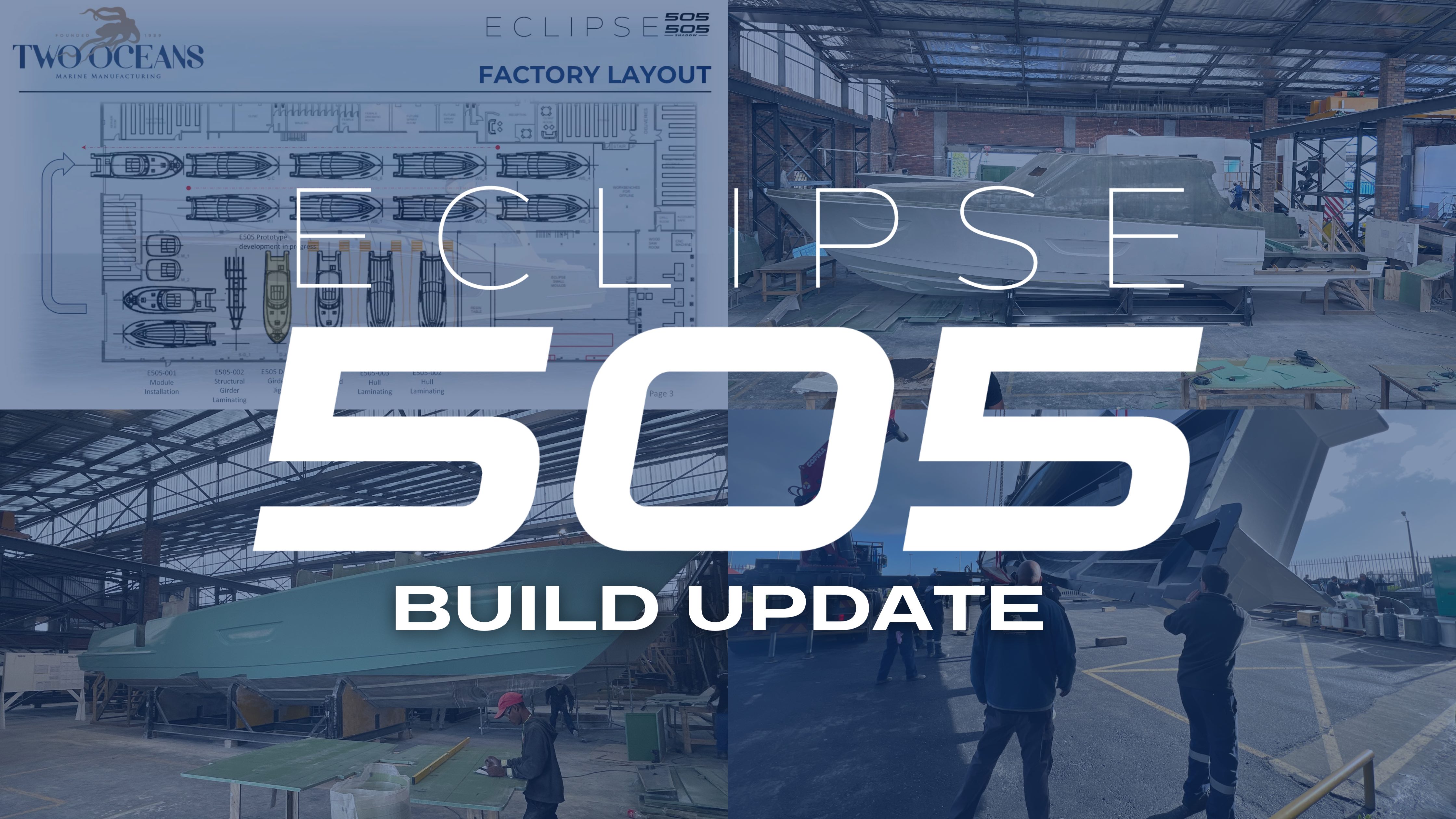 ECLIPSE 505 Express Cruiser Build Update: Paint & the Factory Layout Released